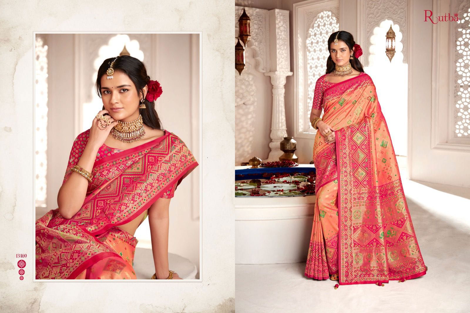 Rutba Vol 9 By Krishna Gokul Silk Wedding Sarees Catalog